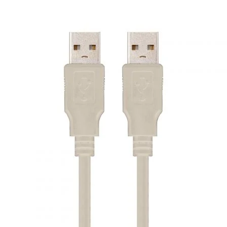Nanocable Cable USB 2.0 Tipo A/M-A/M 3 m Beige